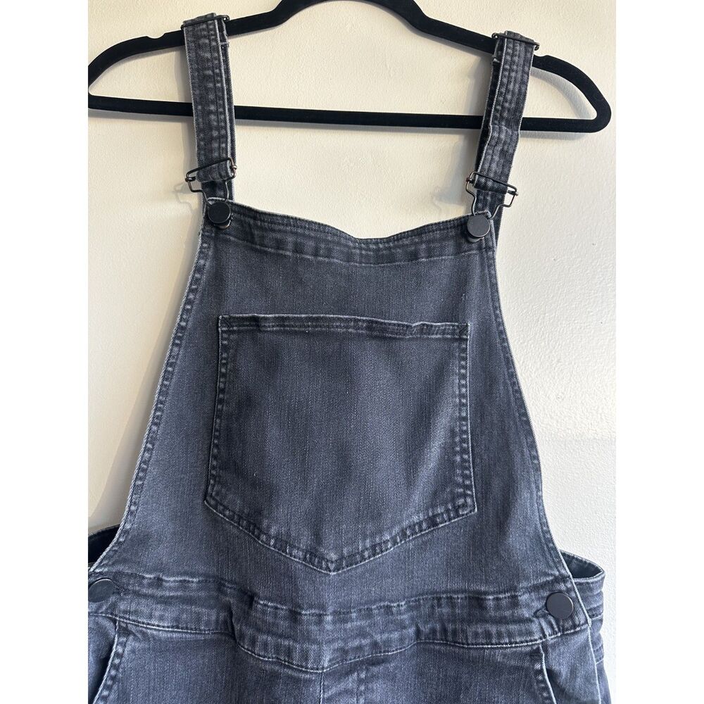 BDG Urban Outfitters Black Denim Overalls Women’s Medium Stretch Straight Leg